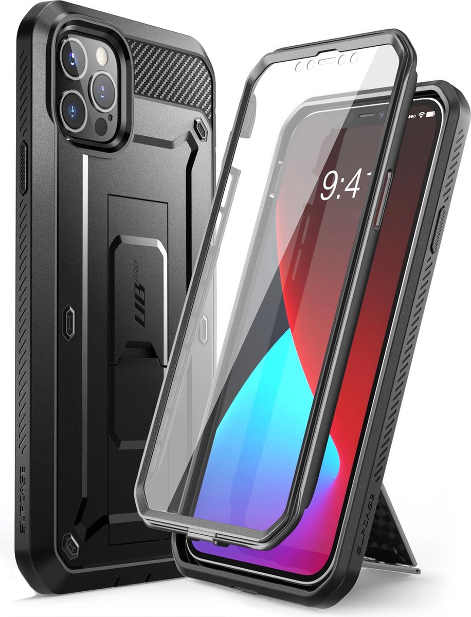 Supcase Unicorn Beetle Case hoesje voor iPhone 12 Pro Max - zwart