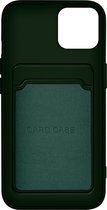 Geschikt voor Apple iPhone 12/12 Pro Soft Silicone Case Kaarthouder Forcell groen
