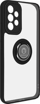 Geschikt voor Samsung Galaxy A33 5G Bi-materiaal Case Ring Video-Ondersteuning zwart
