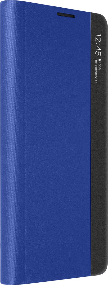 Samsung Galaxy S21 FE Folio Hoes Translucent Rigid Protection blauw
