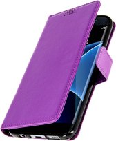 Cover Geschikt voor Samsung Galaxy S7 Edge Flip Wallet Stand Video paarze