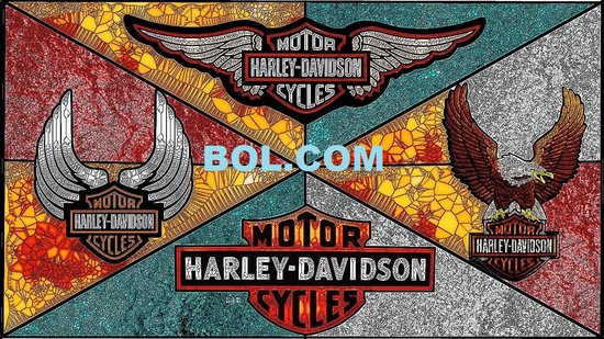 Harley Davidson tweespan metalen beeldje Chopper motor | Geschenken Harley Davidson tweespan metalen beeldje Chopper motor | Geschenken
