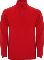 Rode dunne fleece trui met halve rits model Himalaya merk Roly maat 2XL