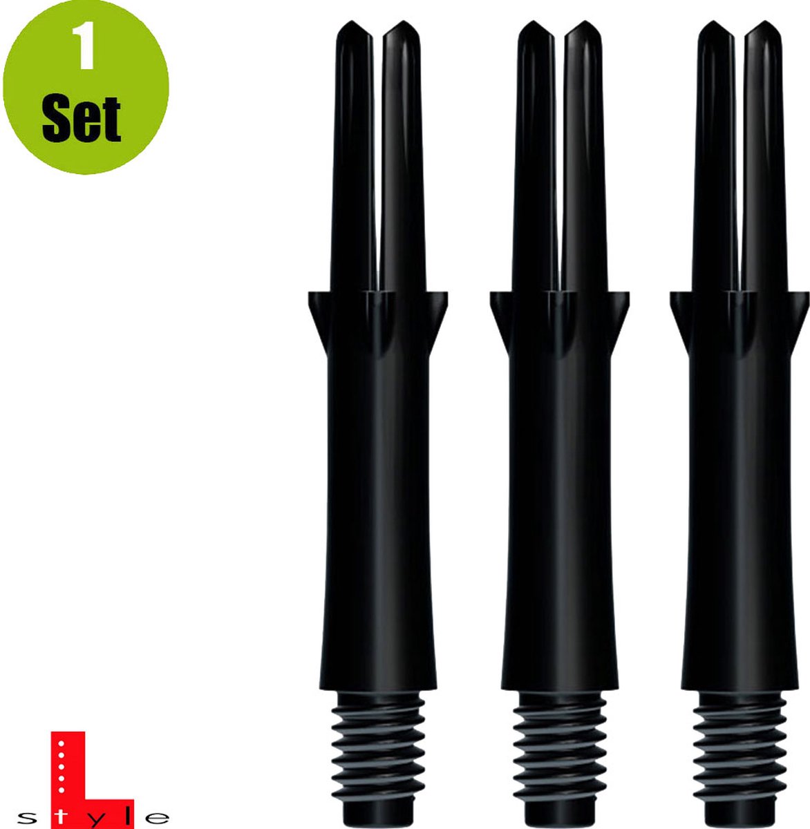 L-Style L-Shaft Locked Straight Black - Dart Shafts Short 190