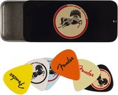 Fender - George Harrison - Dark Horse - opbergblikje met 6 medium plectrums