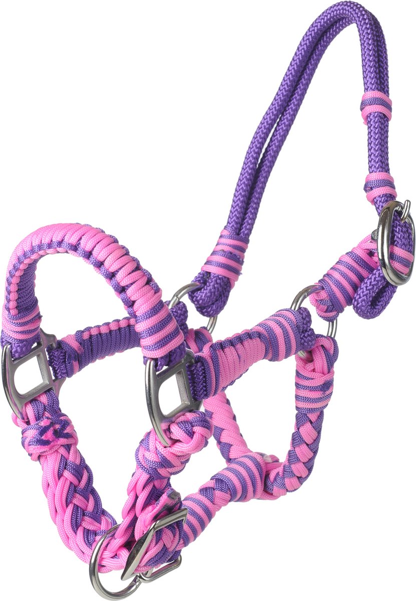 MHS Halster Braided Mini Jaarling Paars / Roze