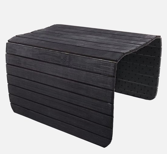 Plateau D'Accoudoir Canapé TIMESETL En Bois - Support Antidérapant Pour Tasse, Télécommande & Snacks 34,5x43,5cm
