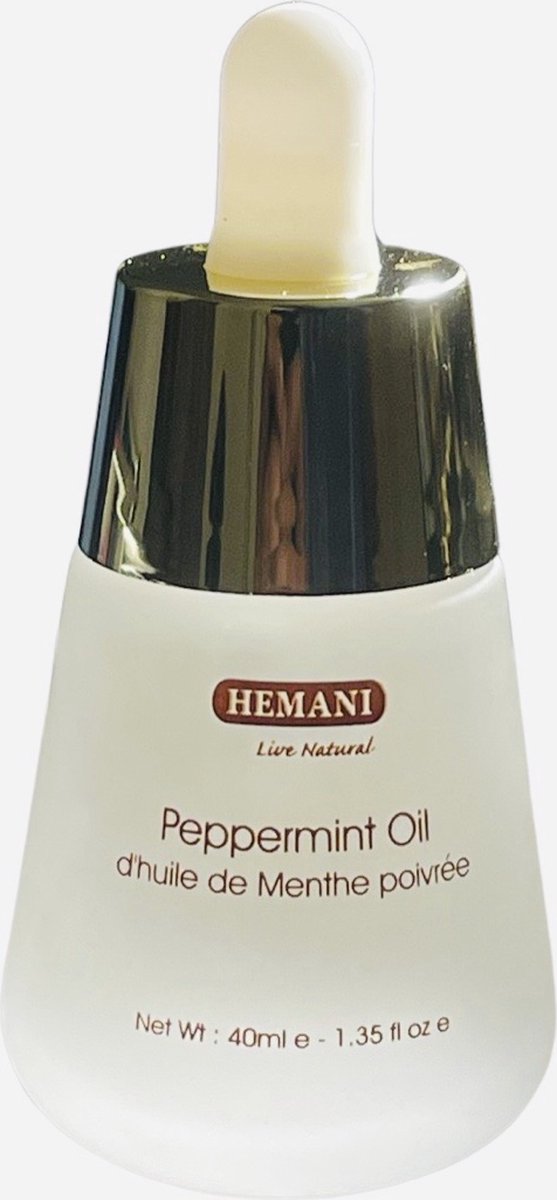 Goedkoopste Hemani Premium Pepermuntolie 40ml – 100 Pure Pepermunt Olie met Druppelaar – Verfrissend en Multifunctioneel voor Spijsvertering, Huidverzorging, Hoofdpijn & Meer