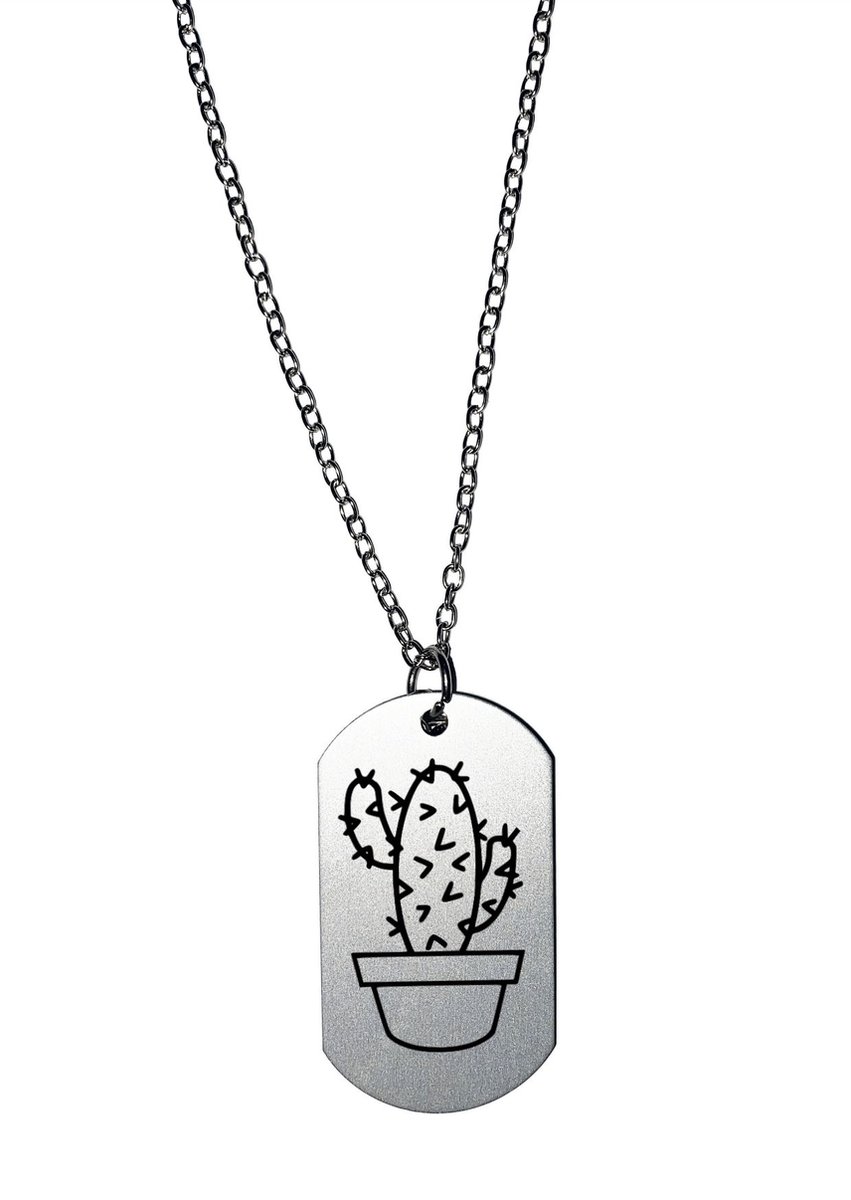 Akyol - cactus ketting - Bloemist - cactus liefhebber - vriendschap - leuk kado voor je vrienden om te geven