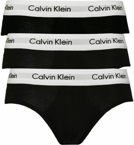 Calvin Klein 3-pack - Heren Slip - Zwart - Maat M