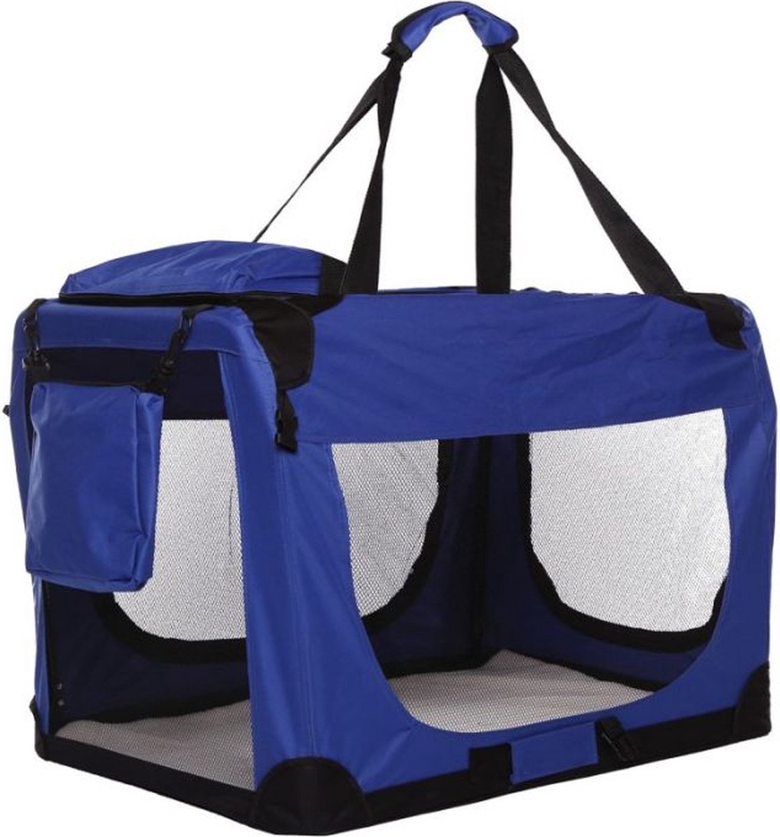 Topmast Nylon Bench - Softcrate - Stoffen Vouwbench - Blauw - 70 x 52 x 50 cm