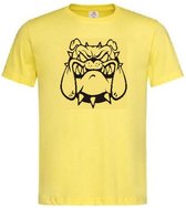 Grappig T-shirt - bulldog - gevaarlijk uitziende hond - maat L