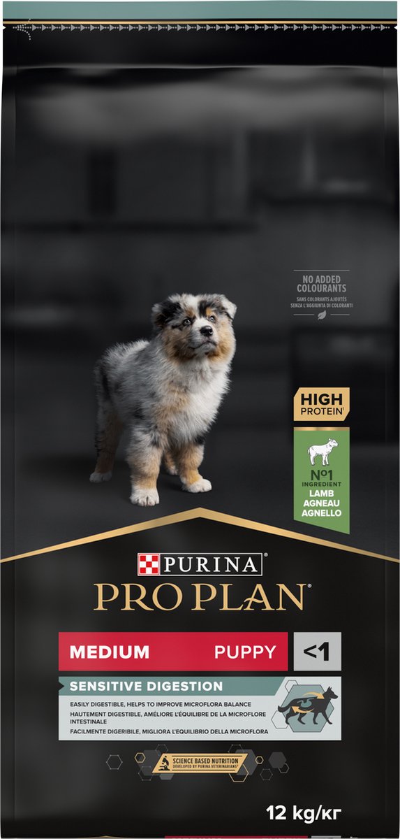Pro Plan Medium Puppy Sensitive Digestion - Honden Droogvoer - Lam - 12 kg