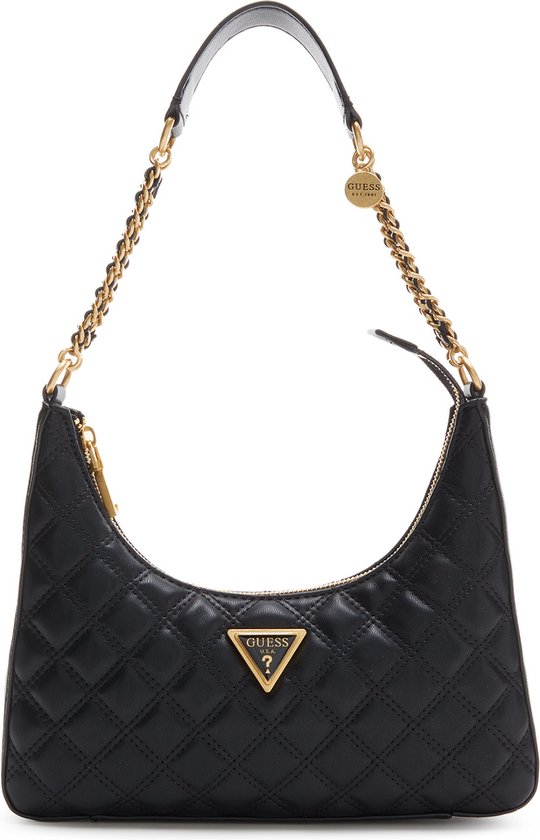Guess Giully Top Zip Shoulder Bag Schoudertassen Dames Zwart Maat