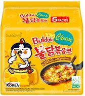 Samyang Hot Chicken Flavor Ramen Buldak Cheese - Noedels - 5 x 140 gram