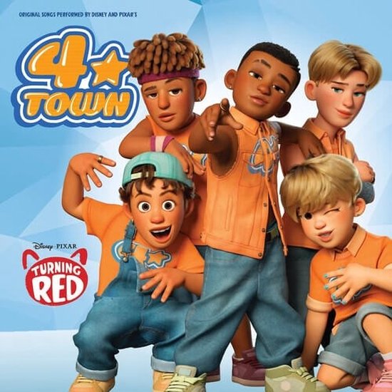 4*Town - Turning Red (Original Songs Performed By Disney And Pixar’s 4*Town) (7" Single) (Coloured Vinyl)
