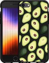 iPhone 7/8 Hoesje Zwart Avocado's - Designed by Cazy