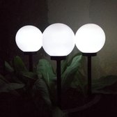 LED Set van 6 Solar Tuinfakkels - Tuinfakkels op Zonne-Energie - Padverlichting - Tuinverlichting - 35 cm - Dag en Nacht Sensor
