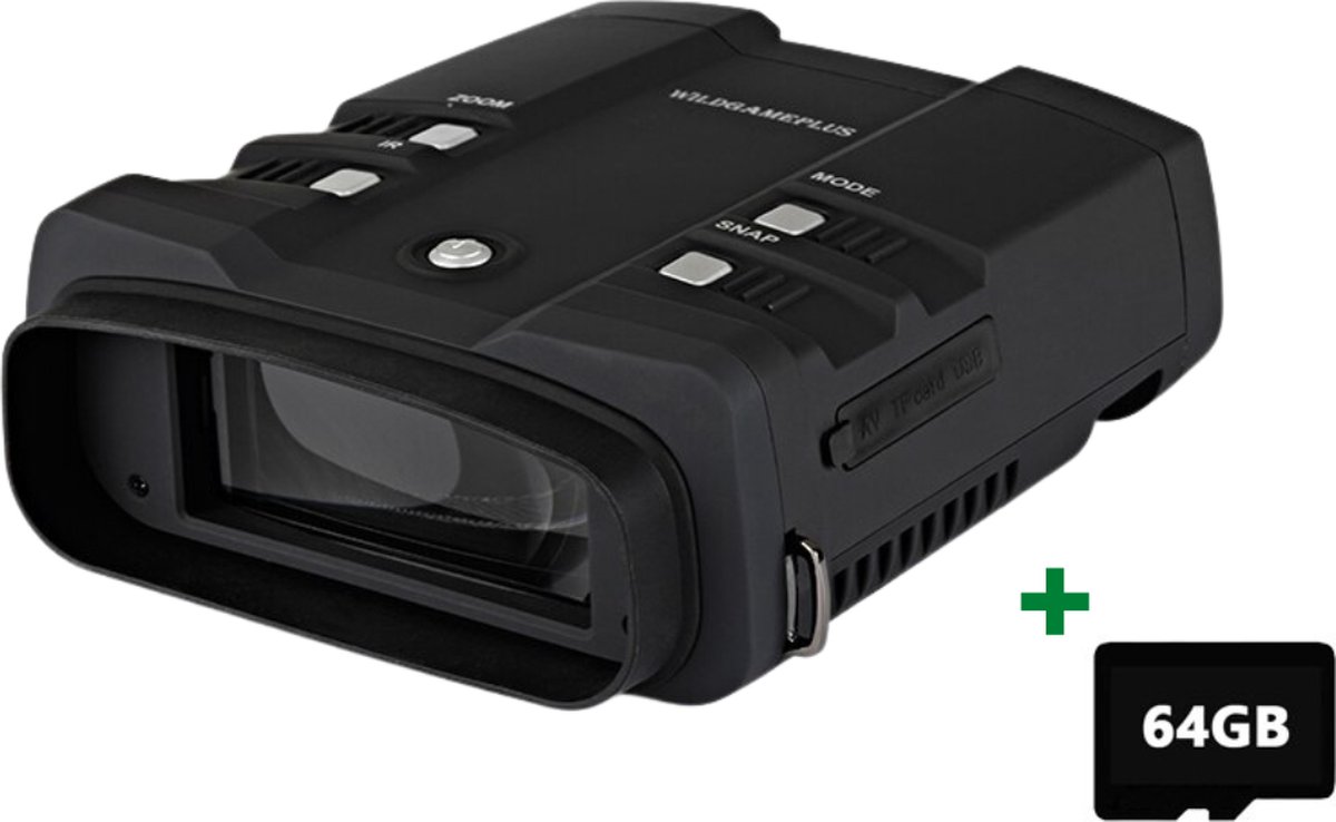 Currero Nachtkijker - Verrekijker met Nachtzicht - Nachtkijker Met Infrarood - Gratis Micro SD 64GB - Tot 300 Meter Kijken - PRO EDITION