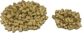 200 Bouwstenen 1x2 steenmotief + 50 hoekstukken | Tan | Compatibel met Lego Classic | Keuze uit vele kleuren | SmallBricks
