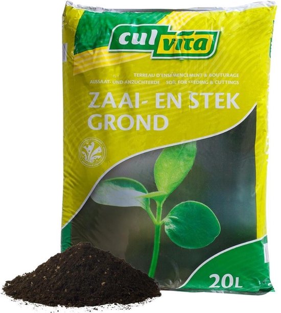 Foto: Culvita zaai en stekgrond 20 liter potgrond geschikt voor het zaaien en stekken van planten