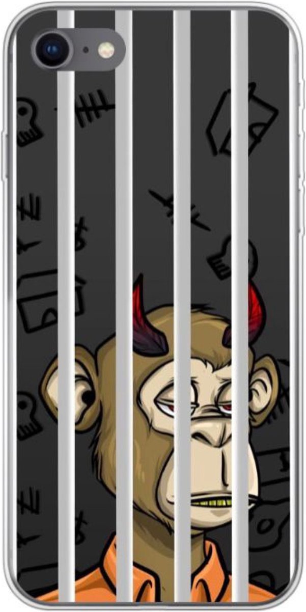 Phonegoat NFT Art iPhone 8 Case Monkey x Prison