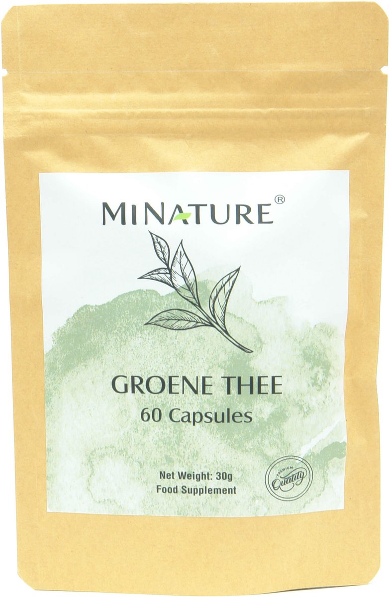 Goedkoopste Groene Thee Capsules 60 stuks - 450mg Groene Theeblad poeder per Vega Capsule - Matcha, Green Tea - 100 Plantaardig