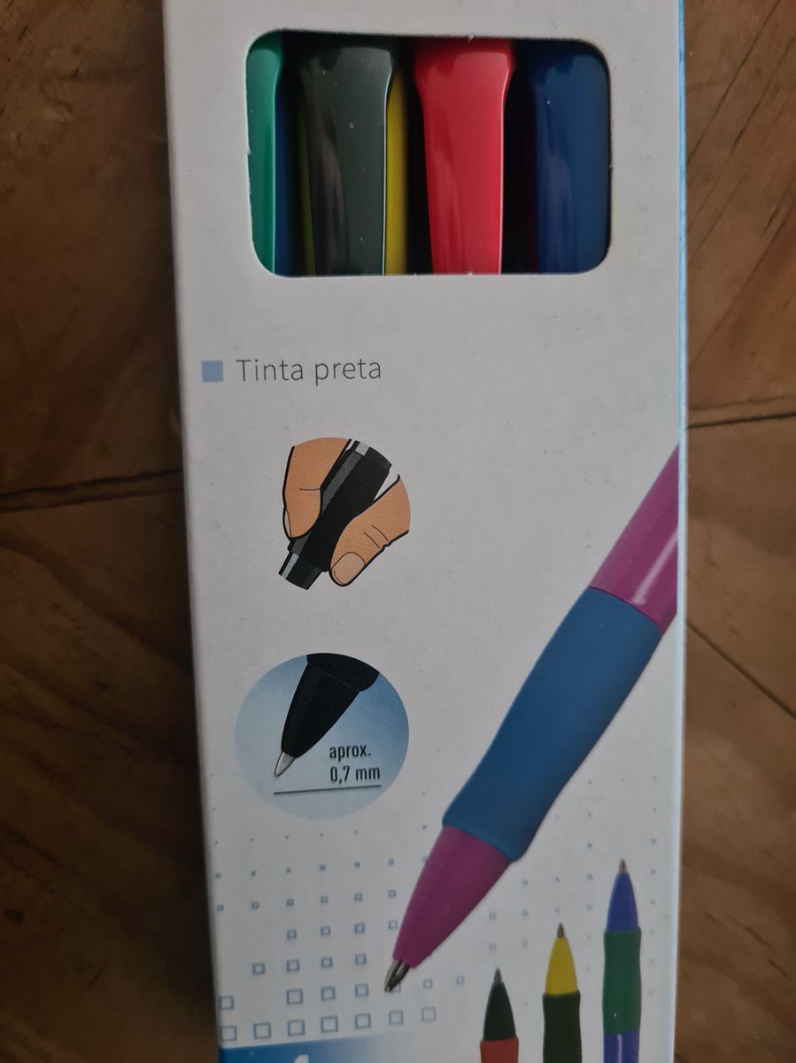 United office 4 stuks balpennen schrijft zwart
