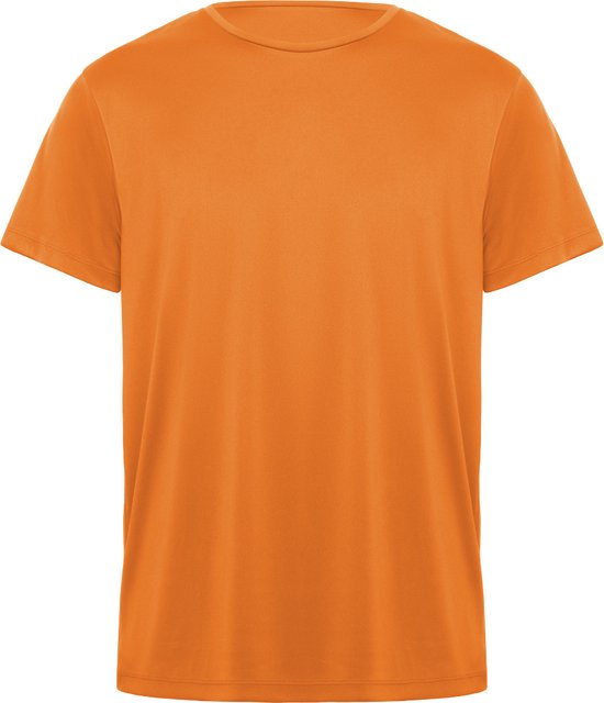 Oranje unisex unisex sportshirt korte mouwen Daytona merk Roly maat S