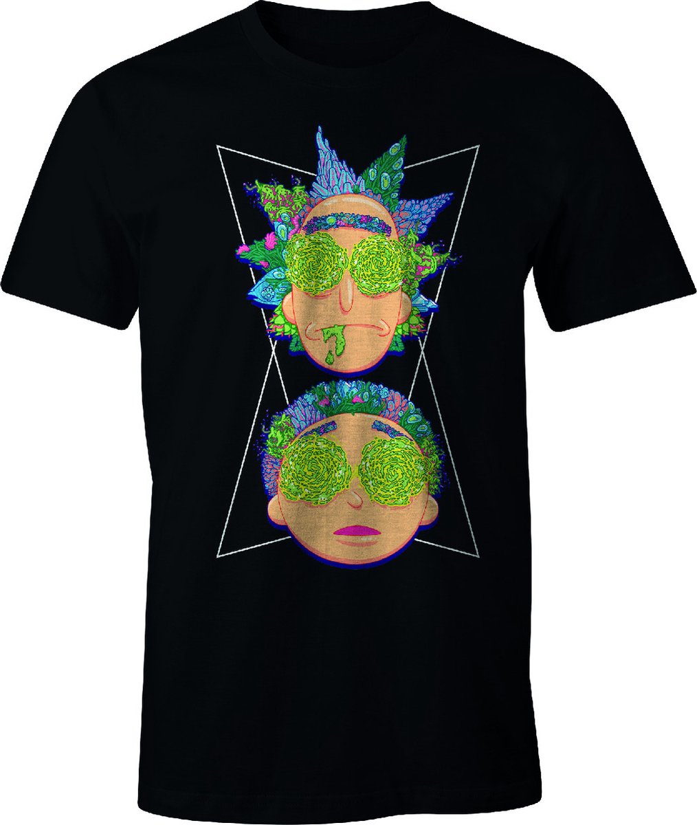 Rick And Morty - Splash Color T-shirt (S)