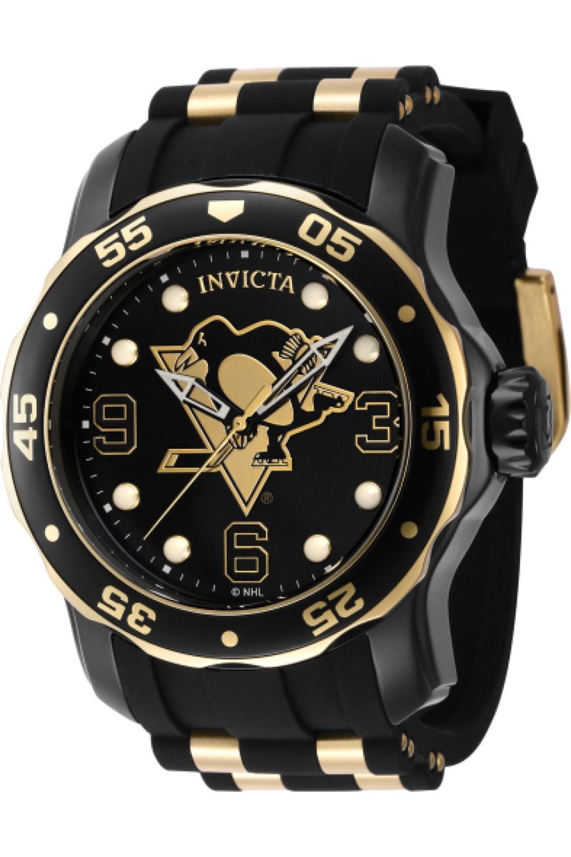 Invicta NHL - Pittsburgh Penguins 42322 Quartz Herenhorloge - 48mm