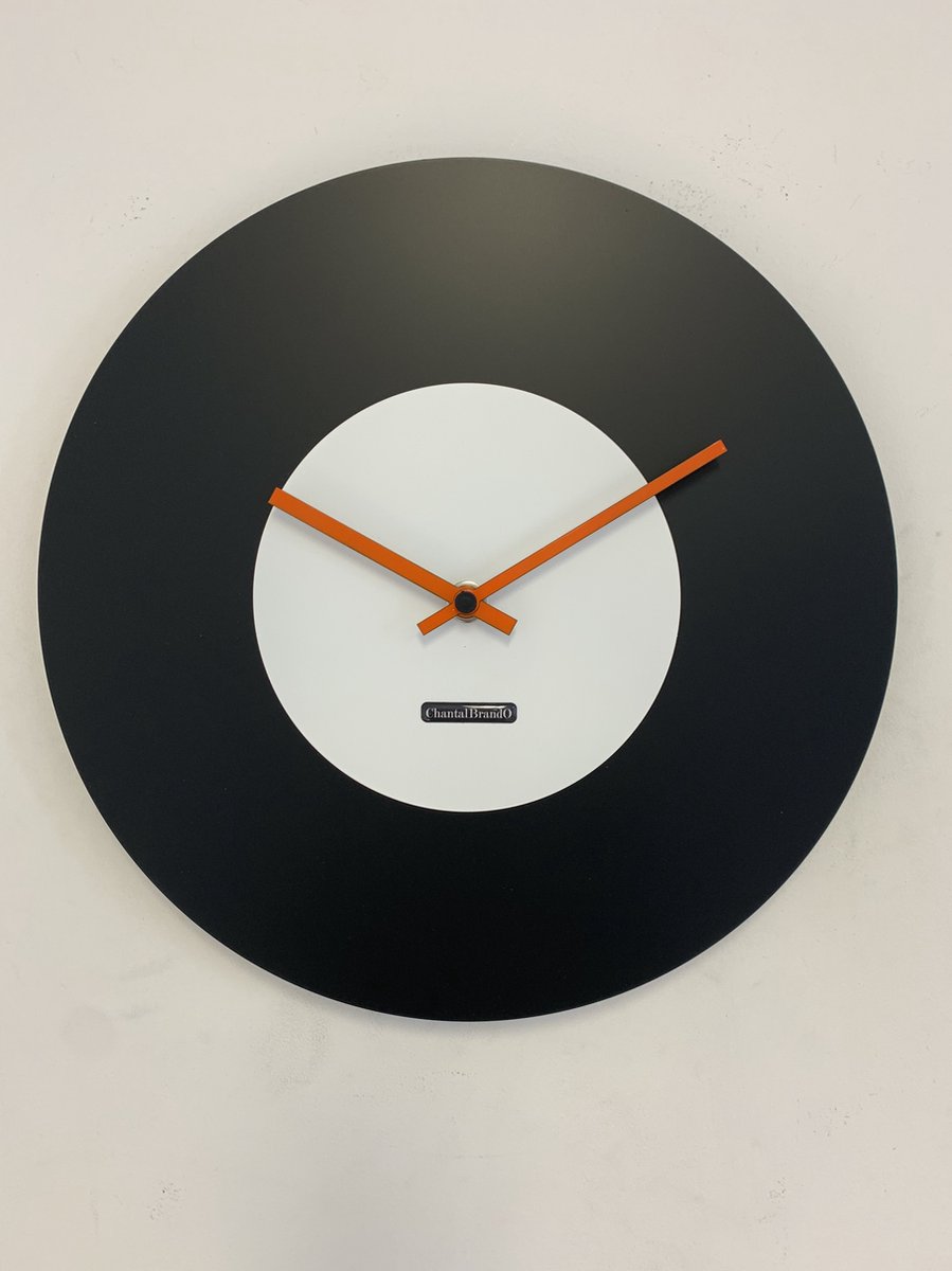 Wandklok ChantalBrandO MISTRAL BLACK & WHITE -- MODERN DESIGN --