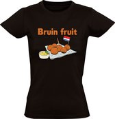 Bitterballen - Bruin Fruit Dames T-shirt - eten - nederland - snack - bitterbal - frituur - bittergarnituur - friet - borrel - holland