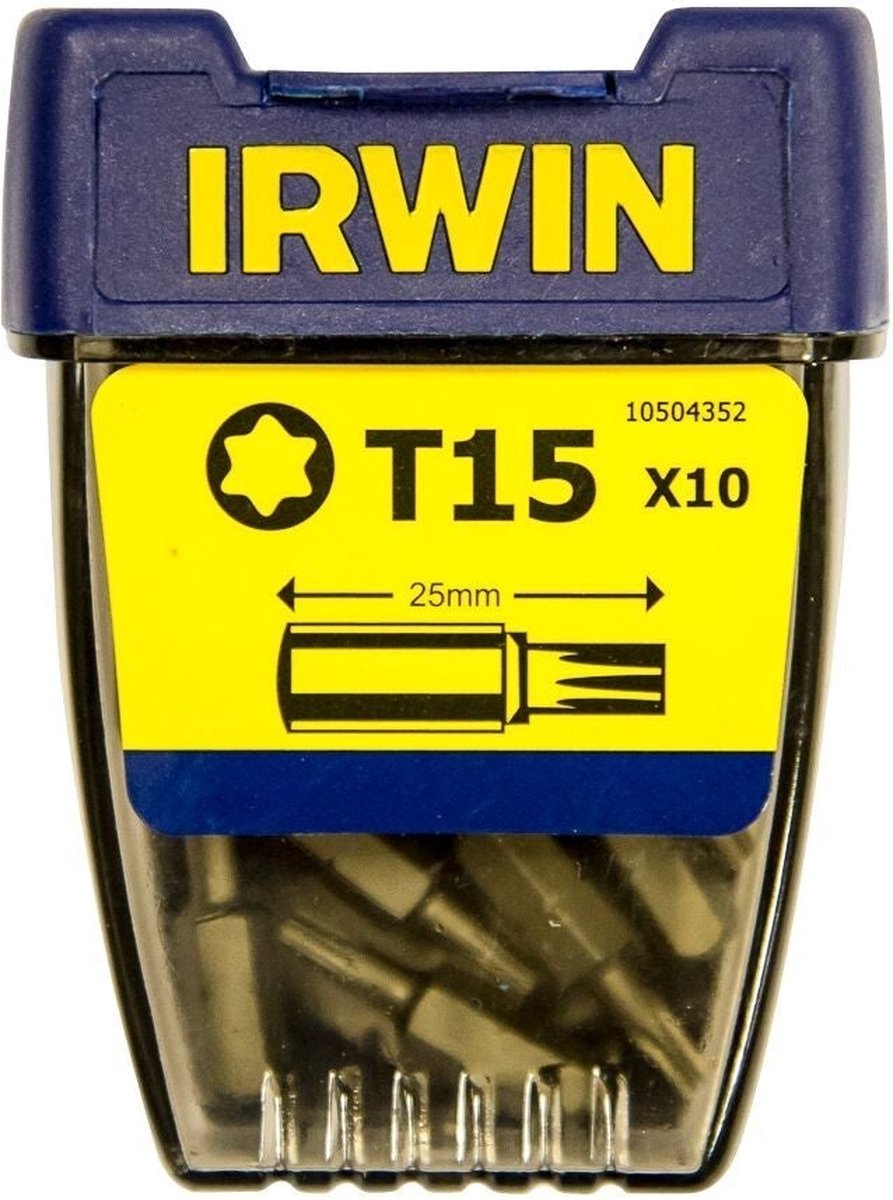 Irwin Torx T15 - 1/4”/25 mm - 10 st. - 10504352