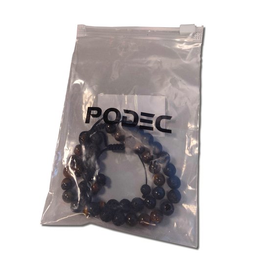 Kralen Armband Tijgeroog voor Heren en Dames Set van 2 Armbandjes