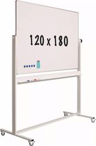 Mobiel whiteboard - Kantelbaar - Weekplanner - Maandplanner - Jaarplanner - Dubbelzijdig en magnetisch - 120x180cm
