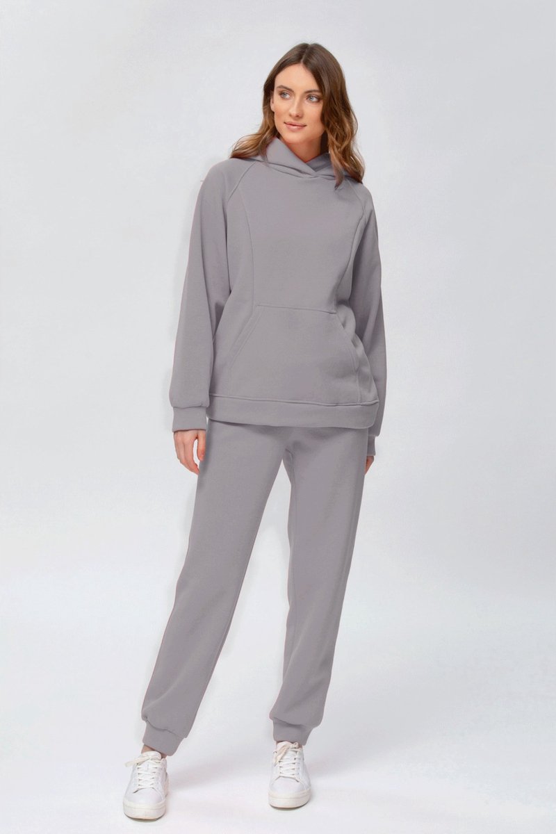 PIETRO Brunelli JUMPSUIT COZY VALENTINA TRACKSUIT CUTE LIGHT GREY MELANGE S