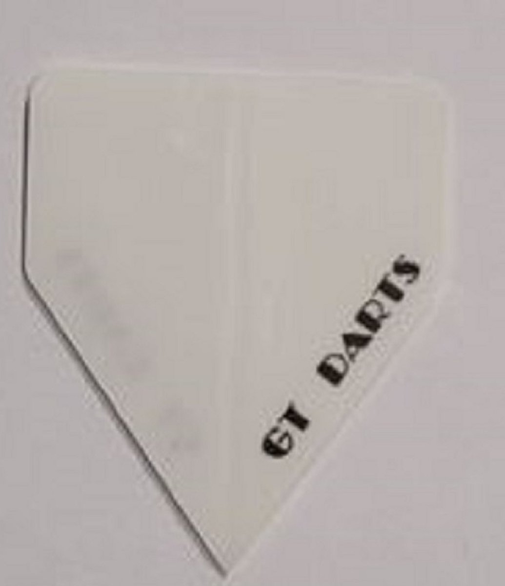 Dart Flights - 10 sets (30 stuks) - 75 micron - Delta Flights - Wit