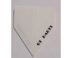 Dart Flights - 10 sets (30 stuks) - 75 micron - Delta Flights - Wit