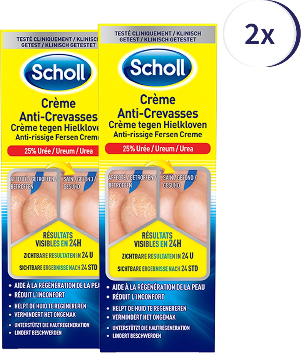 Scholl Pharma Herstellende Creme Hielkloven K+ 60ml x2