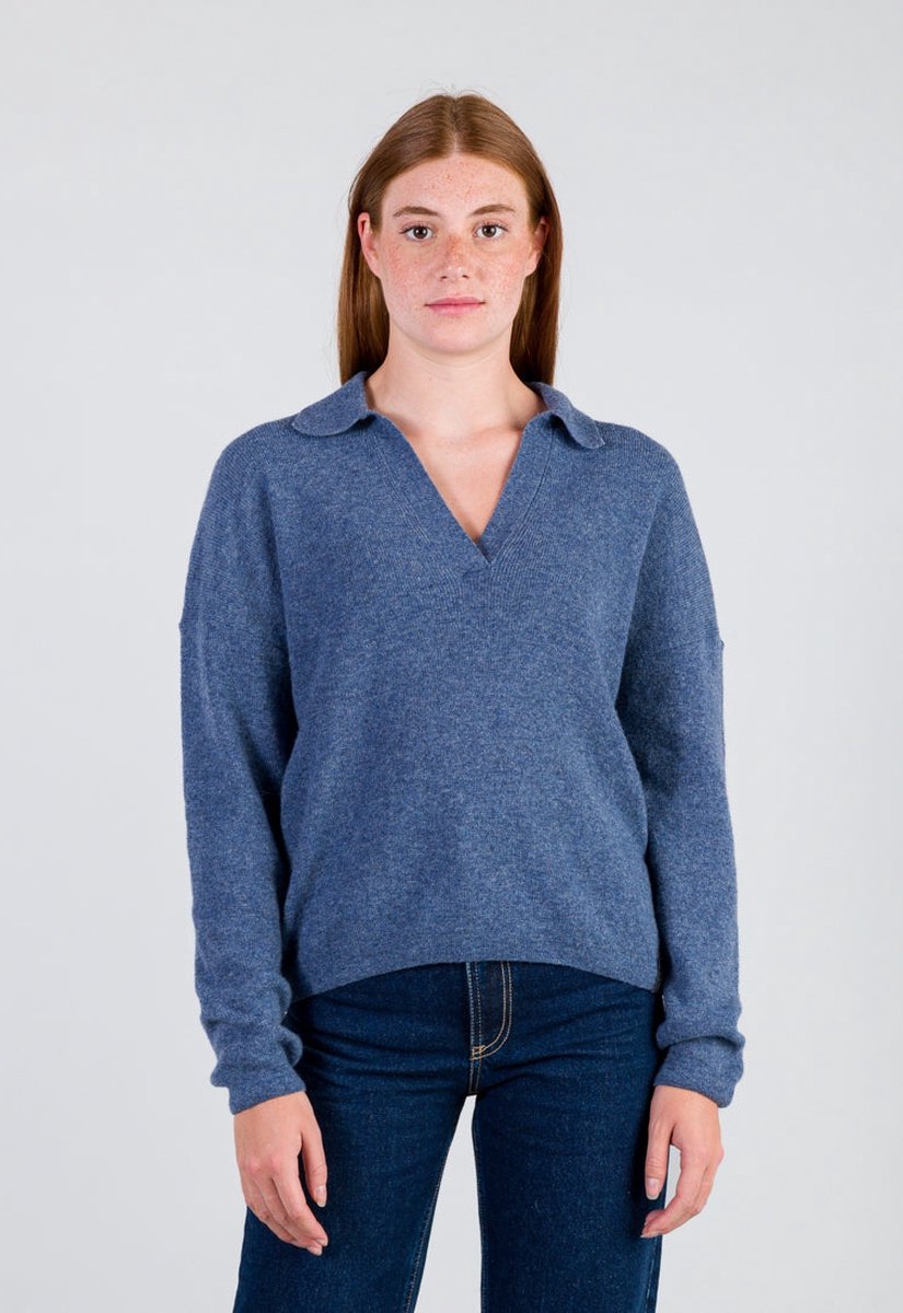 Loop.a Life | CASUAL SOFT POLO SWEATER WOMAN | Light Brown