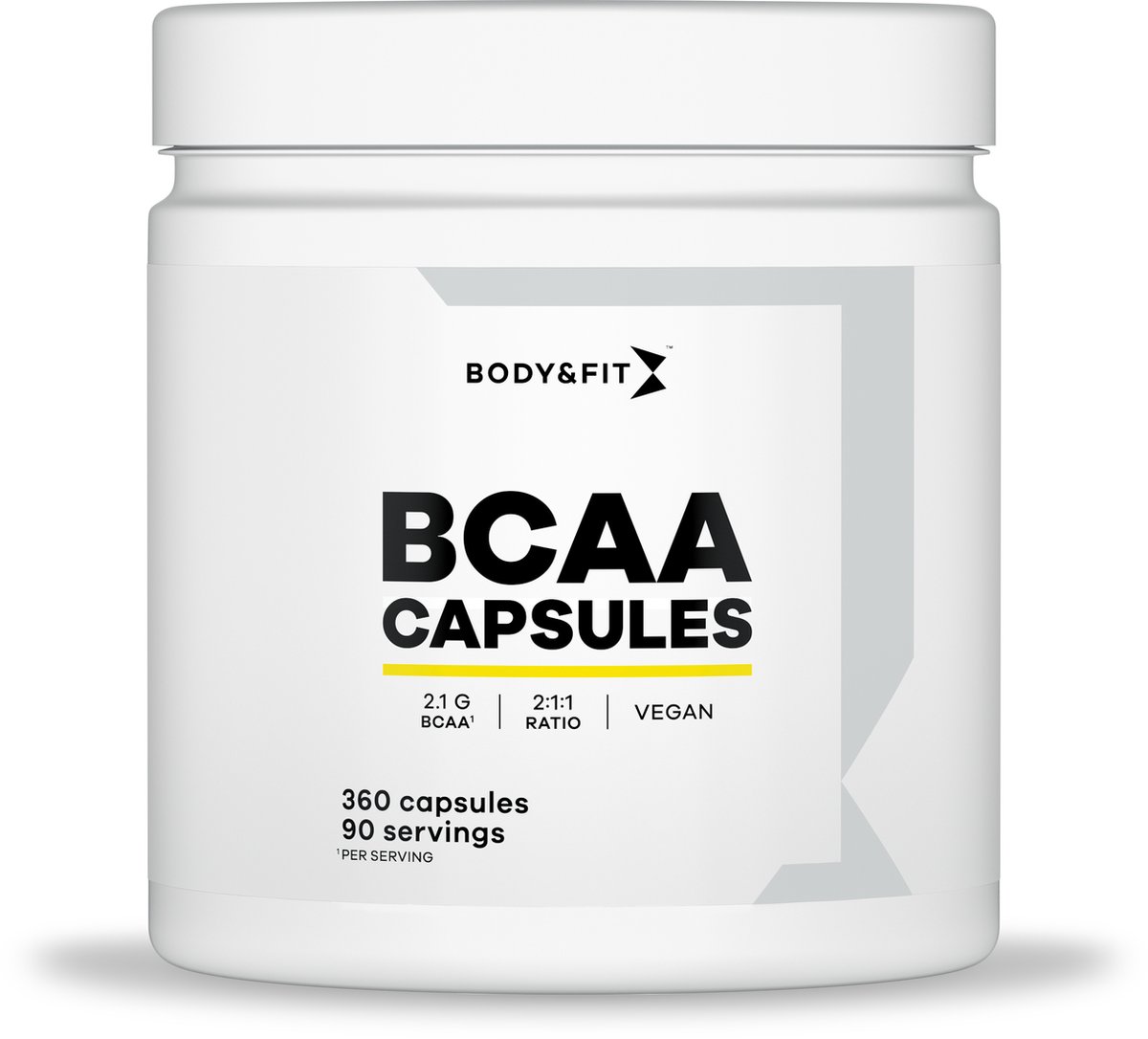 Body & Fit BCAA Capsules - Vegan Aminozuren - 360 Veganistische Capsules (90 doseringen) - Body & Fit