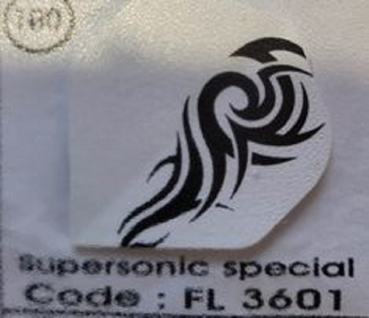 Dart Flights - 10 sets (30 stuks) - 100 micron - Supersonic Flights special 3601