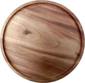Floz Design houten ontbijtbord - houten bord 25 cm - set van 2 - fairtrade van Kinta