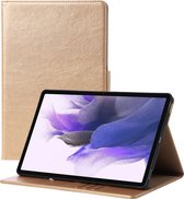 Phreeze Tablethoes - Geschikt voor Samsung Galaxy Tab S7 FE - 2021 - Luxe Lederen Hoesje - Ingebouwde Standaard met Kaarthouders - Hoesje met Magnetische Sluiting - Beschermhoes - Goud