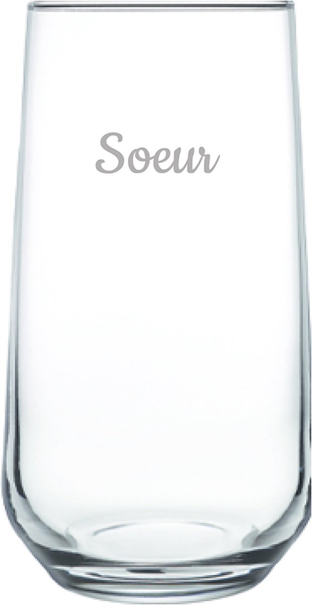 Drinkglas gegraveerd - 47cl - Soeur