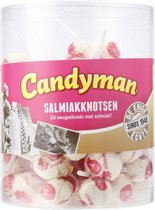 Salmiak knotsen Candyman Silo 60 stuks (uitdeel snoep)