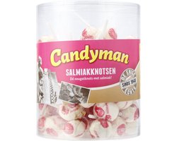 Salmiak knotsen Candyman Silo 60 stuks (uitdeel snoep)