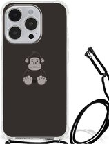 Smartphone hoesje Geschikt voor iPhone 14 Pro Hoesje Bumper met transparante rand Gorilla