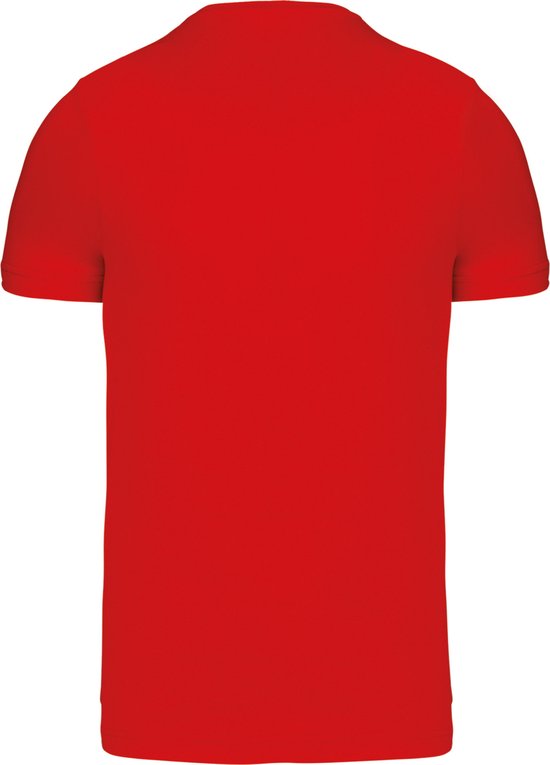 Rood T-shirt met V-hals merk Kariban maat 4XL